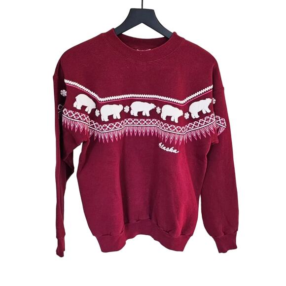Vintage Red Alaska Pullover - Picture 1 of 4